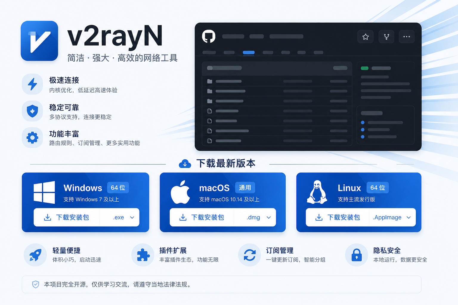 V2RayN最新版发布海报